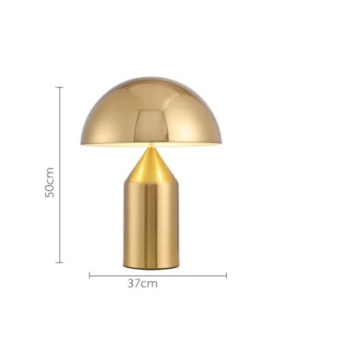Big golden mushroom lamp